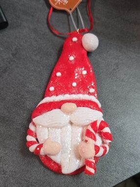 Santa Gnome Christmas Ornament